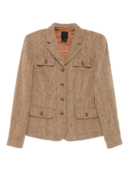  Anna Sui Chevron Jacket - Brown 