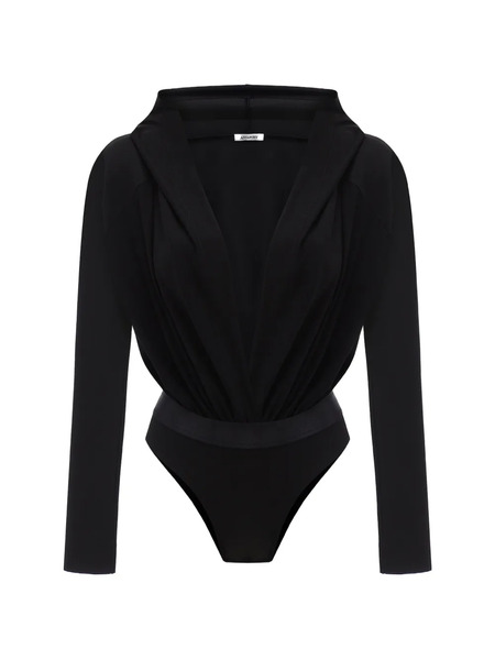  Annafoxy Allure Noir Hooded Top - Black 
