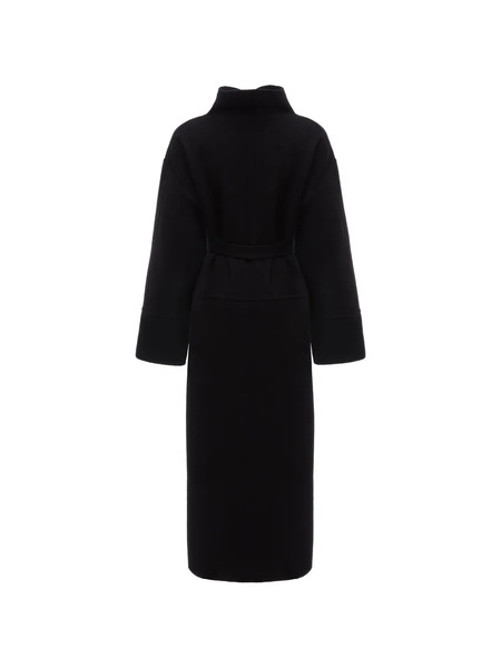  Annafoxy Noir Classique Belted Coat - Black 