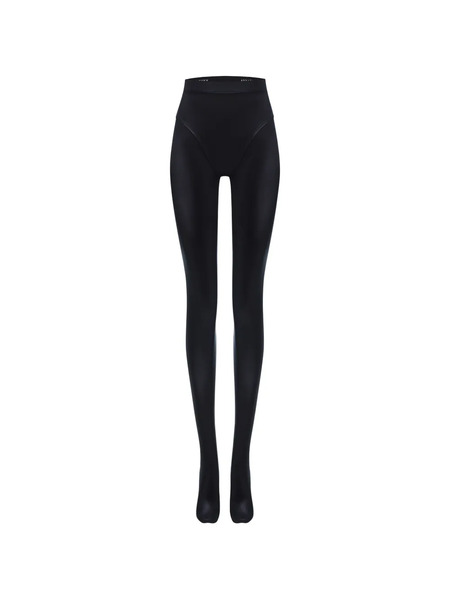  Annafoxy Panelled-design Tights - Black 