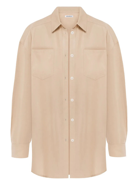  Annafoxy Pocketed Shirt - Neutrals 