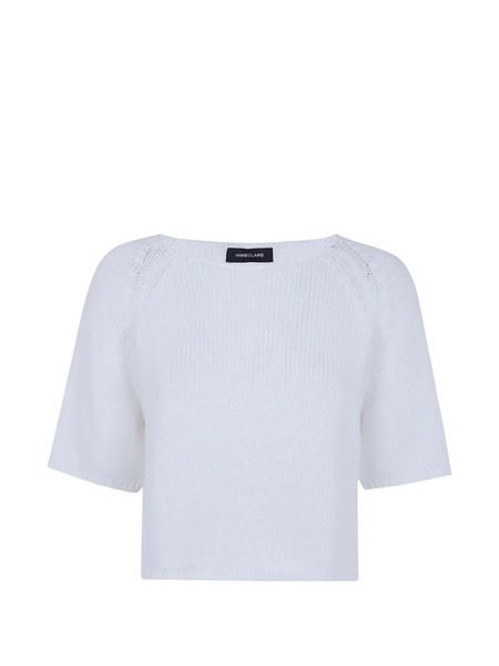  Anne Claire Short-sleeved Top - White 