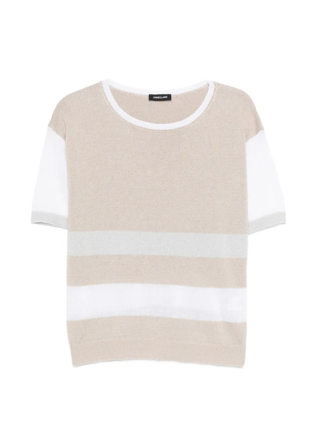  Anne Claire Striped Knitwear - Neutrals 