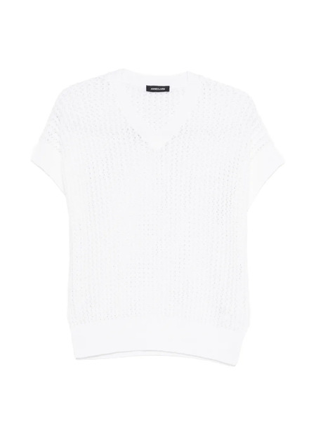  Anne Claire V-neck T-shirt - White 