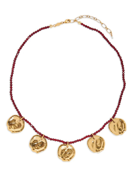  Anni Lu Dream Catcher Beaded Pendant Necklace - Gold 