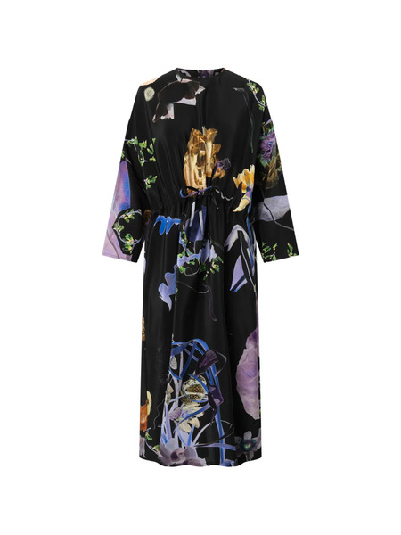  Anntian Floral-print Dress - Black 