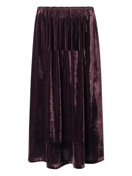  Anntian Velvet Long Skirt - Purple 