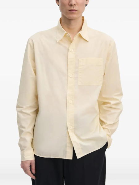  Another Aspect Chest-pocket Striped Shirt - Yellow 