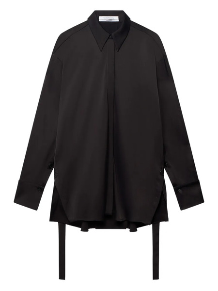 Another Tomorrow Button-detail Shirt - Black 