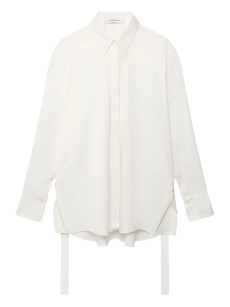  Another Tomorrow Button-detail Shirt - White 
