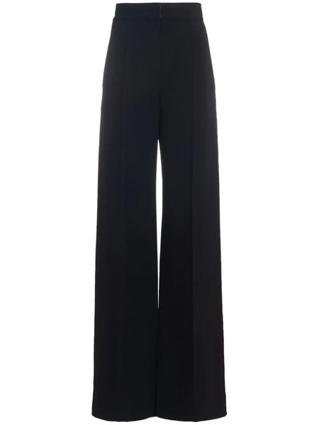 Another Tomorrow Doppio Wide-leg Trousers - Black 
