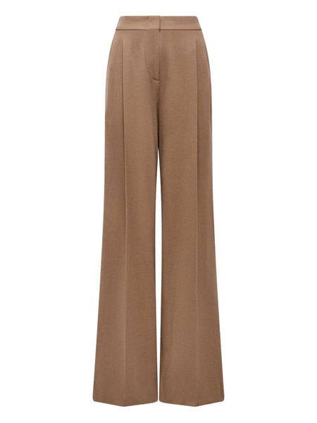  Another Tomorrow Pleated Trousers - Brown 
