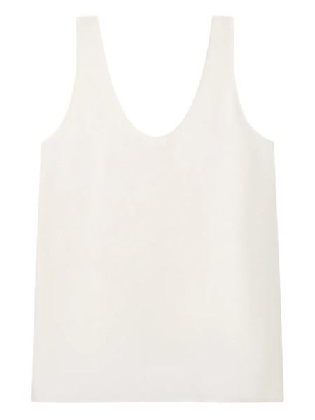  Another Tomorrow Silk Tank Top - Neutrals 
