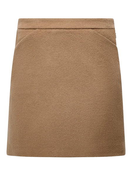  Another Tomorrow Tailored Mini Skirt - Brown 