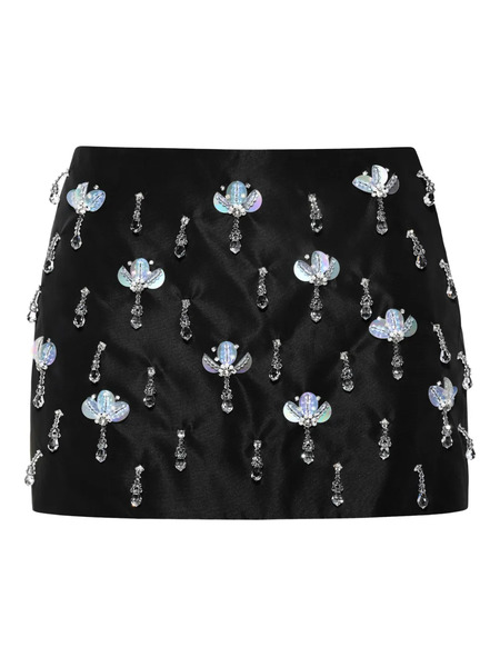  Anouki Crystal-embellished Mini Skirt - Black 