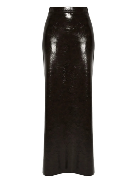  Anouki Faux-leather Maxi Skirt - Brown 