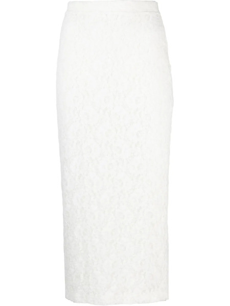  Anouki Floral-lace Pencil Skirt - White 