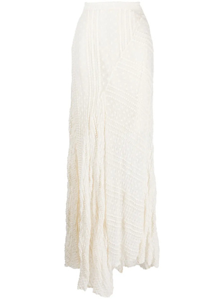  Anouki High-waisted Asymmetric-hem Skirt - Neutrals 