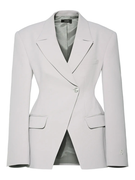  Anouki Notched-lapels Blazer - Grey 