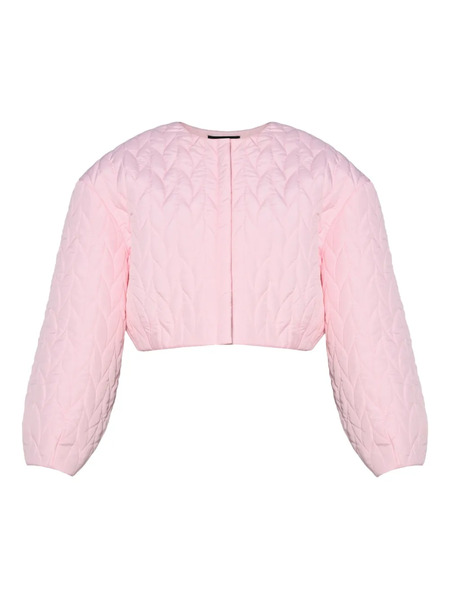  Anouki Quilted Embellished Bomber Jacket - Pink 
