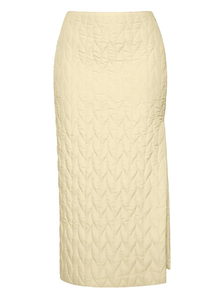  Anouki Quilted Midi Skirt - Yellow 