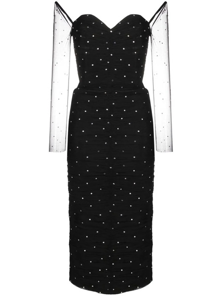  Anouki Sequinned Velvet Dress - Black 