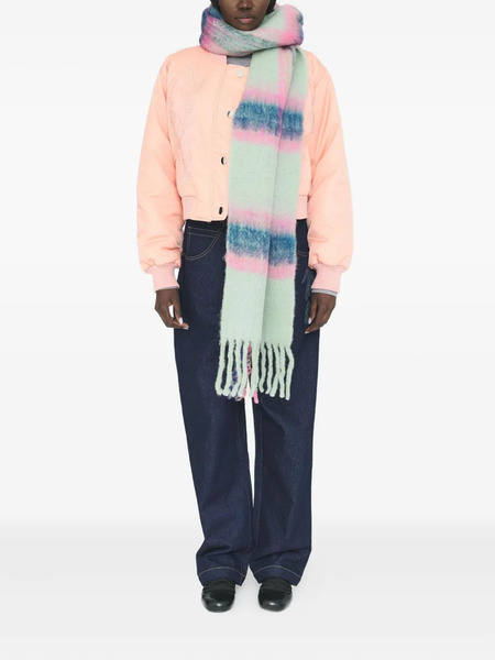  Antik Batik Scarvis Checked Fringed Scarf - Grey 