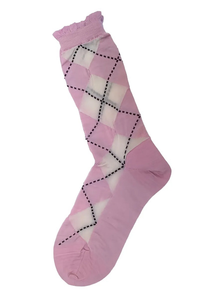  Antipast Argyle Socks - Pink 