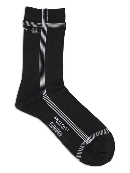  Antipast Stripe-detail Socks - Black 