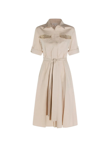  Antonelli Cotton Midi Dress - Neutrals 