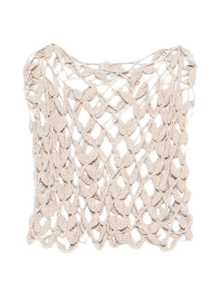  Antonelli Crochet Knit Top - Neutrals 