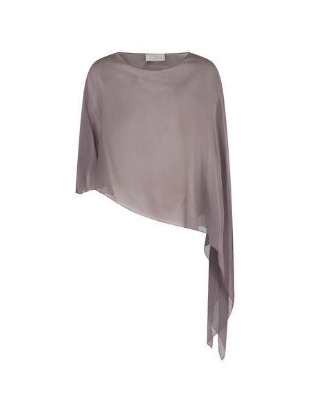  Antonelli Draped Blouse - Purple 