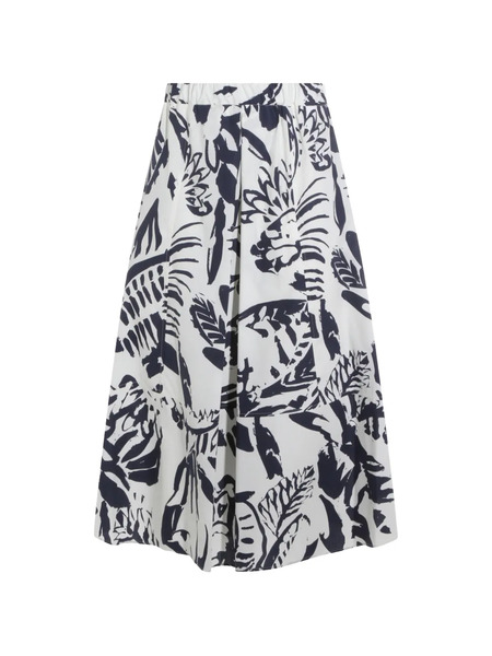  Antonelli Floral-print Skirt - Blue 