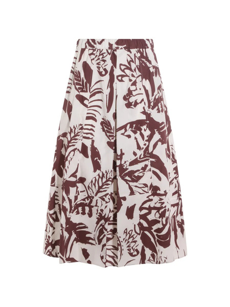  Antonelli Floral-print Skirt - Brown 