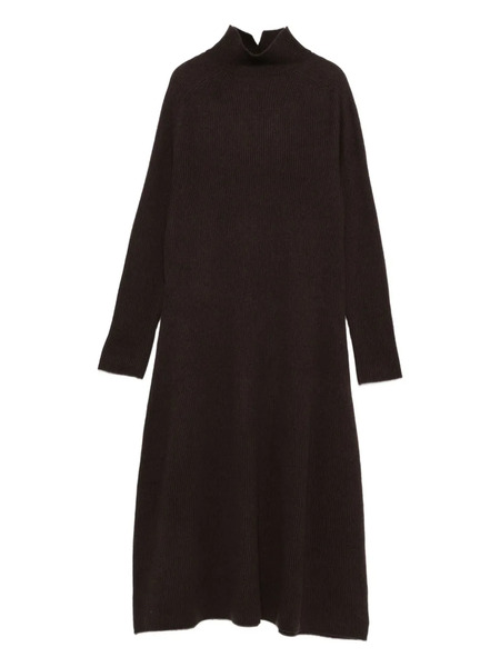 Antonelli High-neck Knit Dress - Brown 