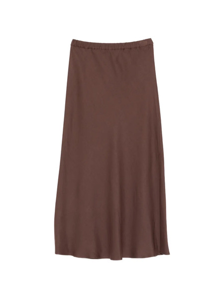  Antonelli Ilda A-line Midi Skirt - Brown 