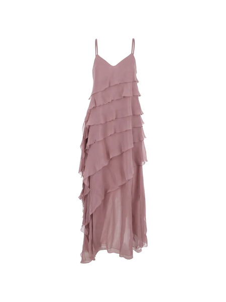  Antonelli Marilyn Tiered-ruffles Dress - Pink 