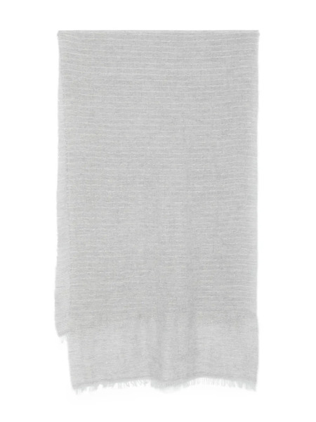  Antonelli Metallic-striped Scarf - Grey 