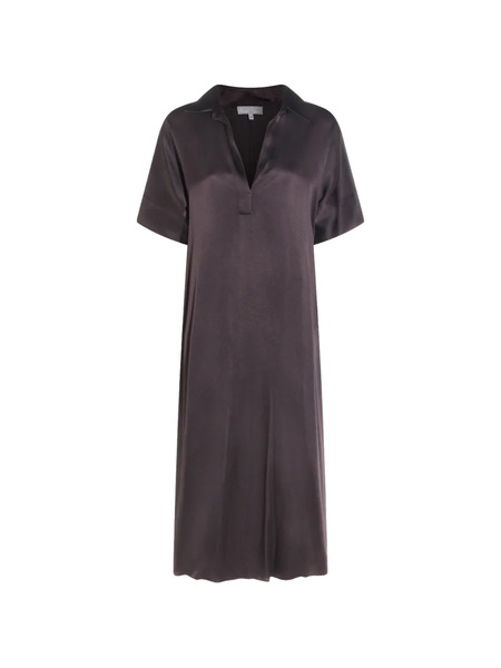  Antonelli V-neck Slit Midi Dress - Purple 