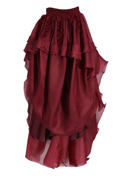  Antonio Berardi Ruffle High-low Skirt - Red 