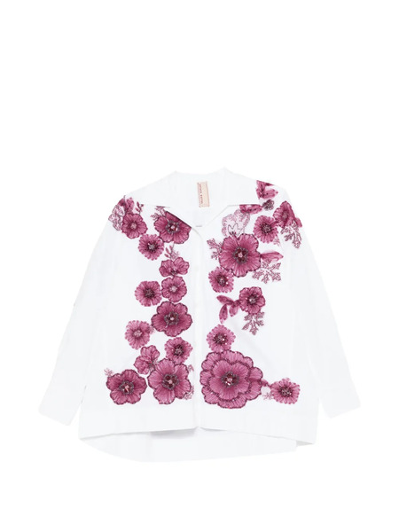  Antonio Marras Robespierre Floral-embellished Shirt - White 
