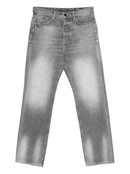  Antony Morato Logo-plaque Faded Jeans - Black 
