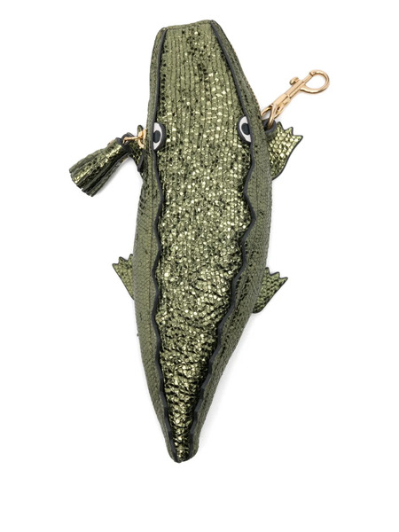  Anya Hindmarch Crocodile-shape Coin Pouch - Green 