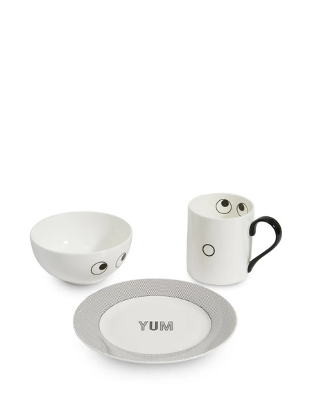  Anya Hindmarch Eyes Breakfast Set (set Of Three) - White 