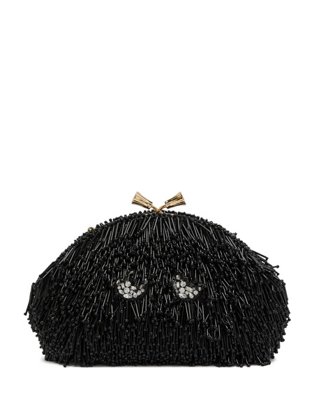  Anya Hindmarch Eyes Embellished Clutch Bag - Black 