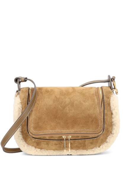  Anya Hindmarch Shearling-trim Shoulder Bag - Brown 