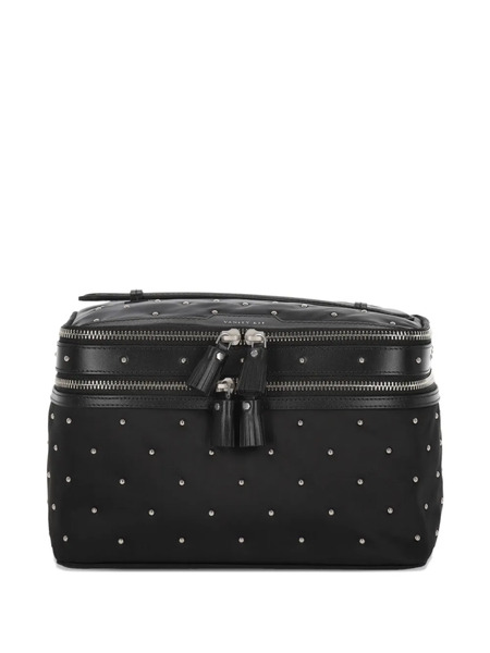 Anya Hindmarch Studded Tassel Makeup Bag - Black 