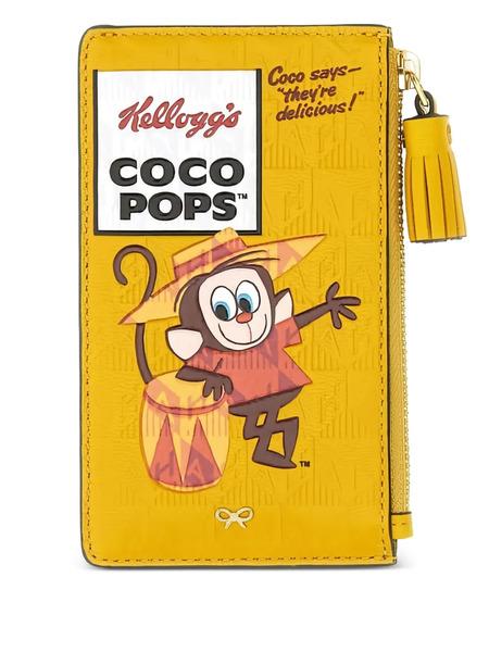  Anya Hindmarch X Kellog's Coco Pops Zip-around Cardholder - Yellow 