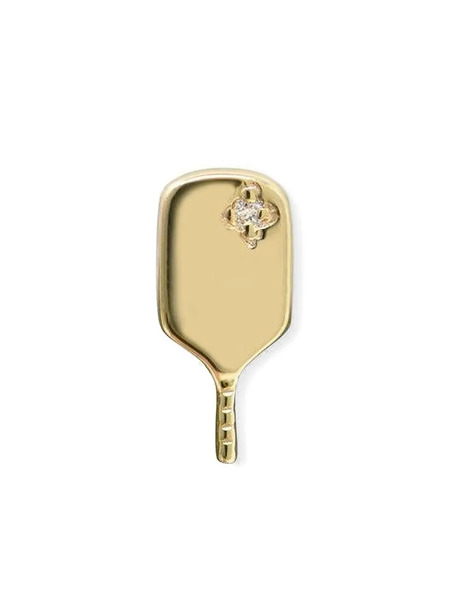  Anzie 14k Yellow Gold Pickleball Racket Earring 