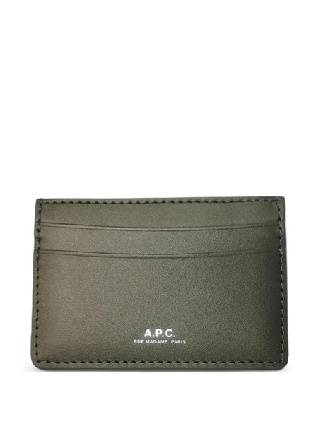  A.p.c. André Logo-detail Cardholder - Green 